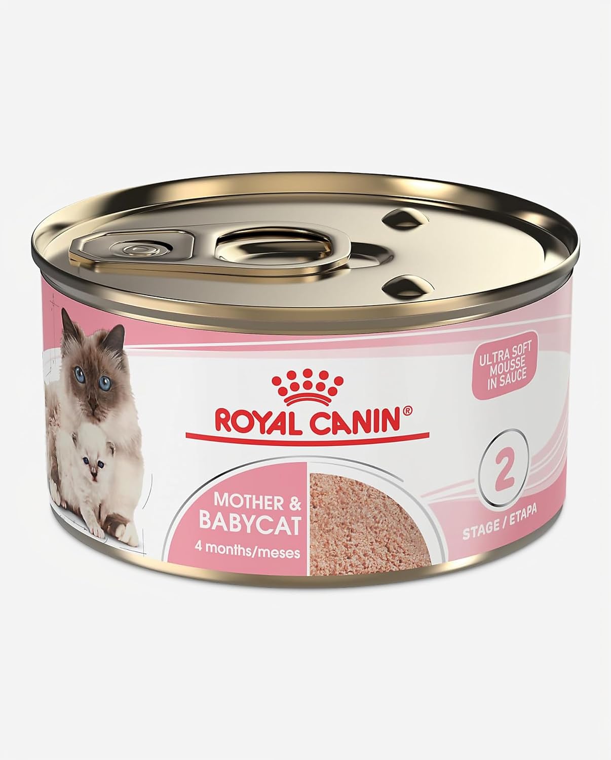 Royal Canin Feline Health Nutrition Mother & Babycat Ultra Soft Mousse in Sauce Wet Cat Food, 5.1-oz can, case of 24